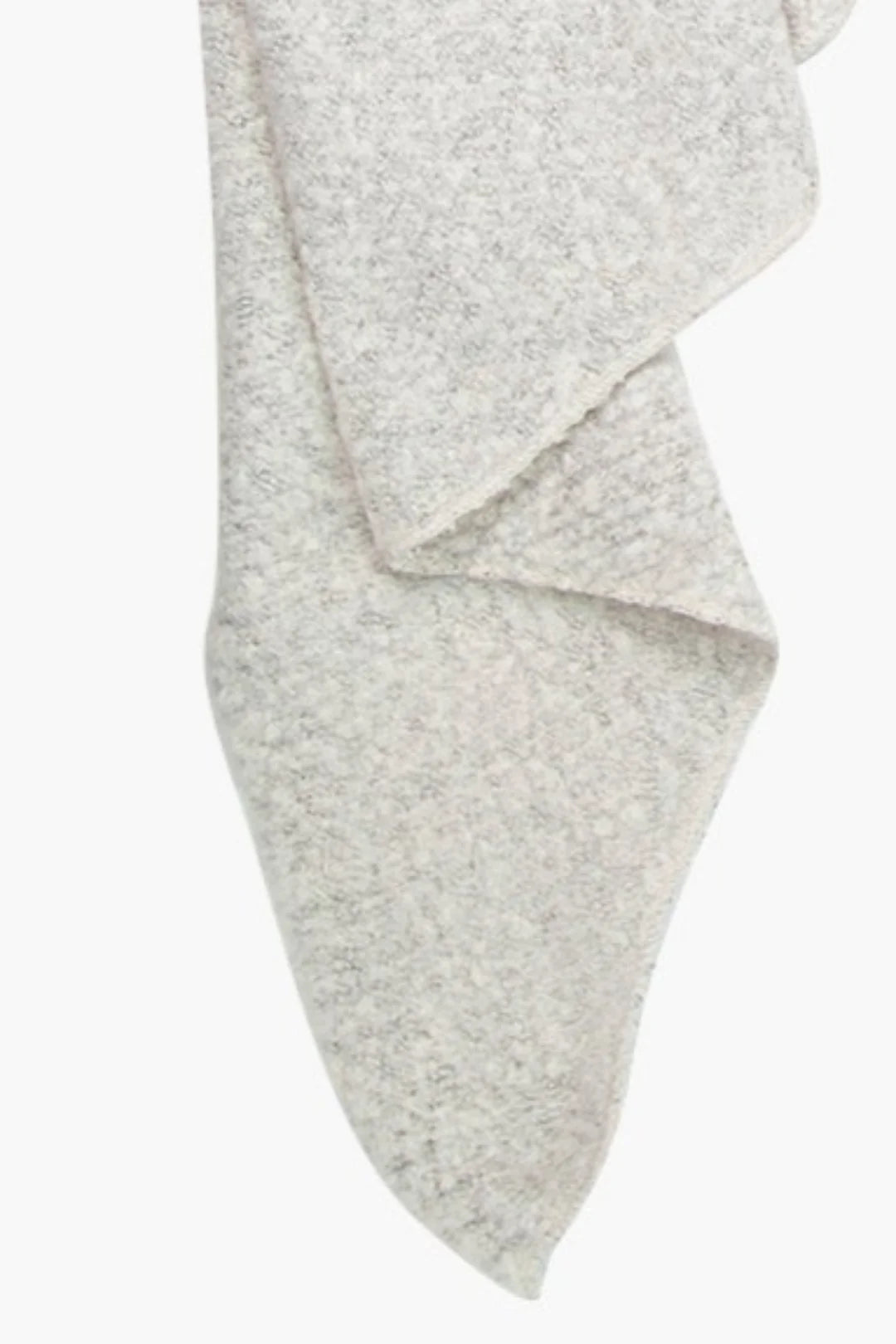 Cream Asymmetric Heavyweight Scarf