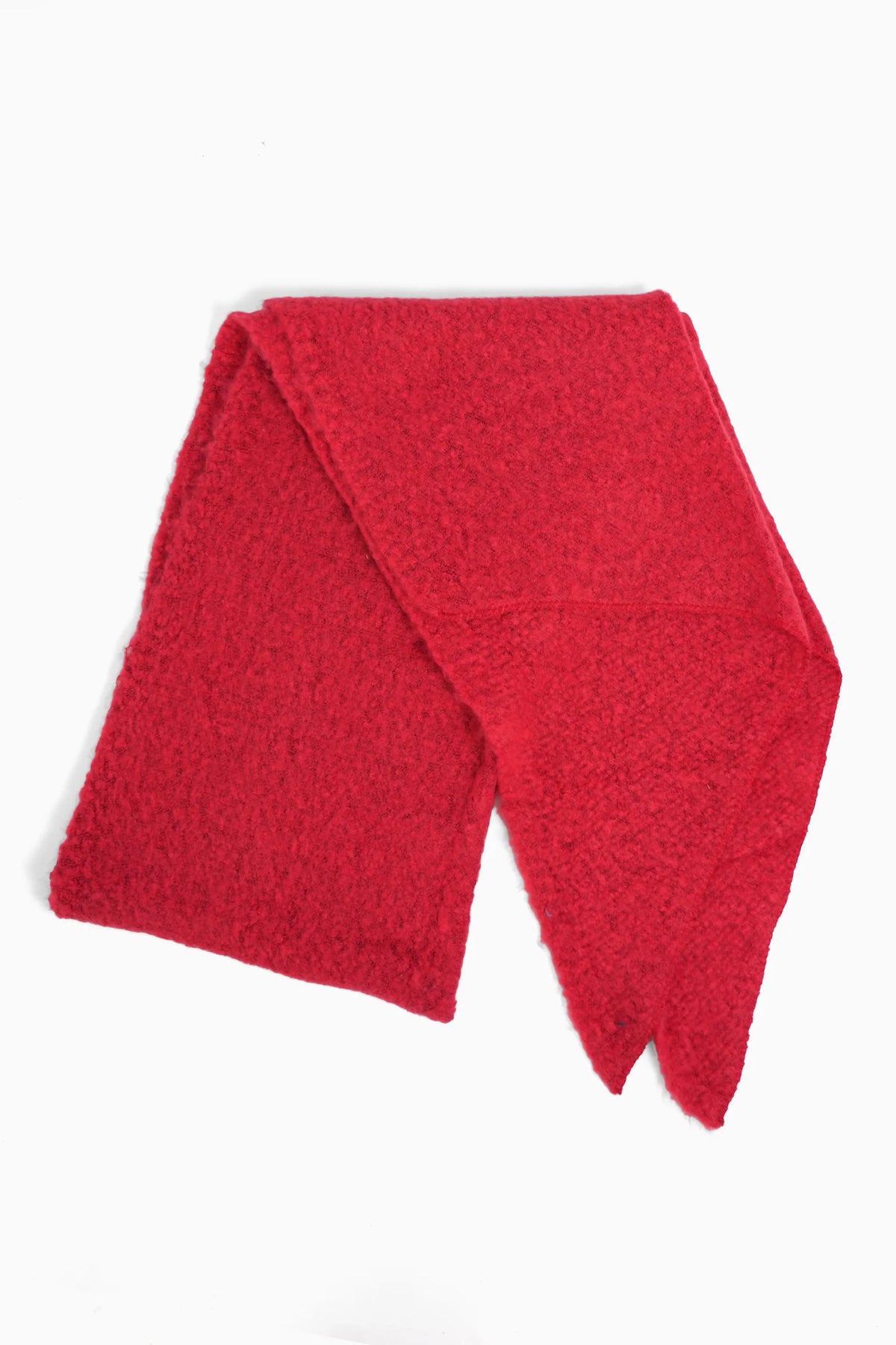 Scarlet Asymmetric Heavyweight Scarf