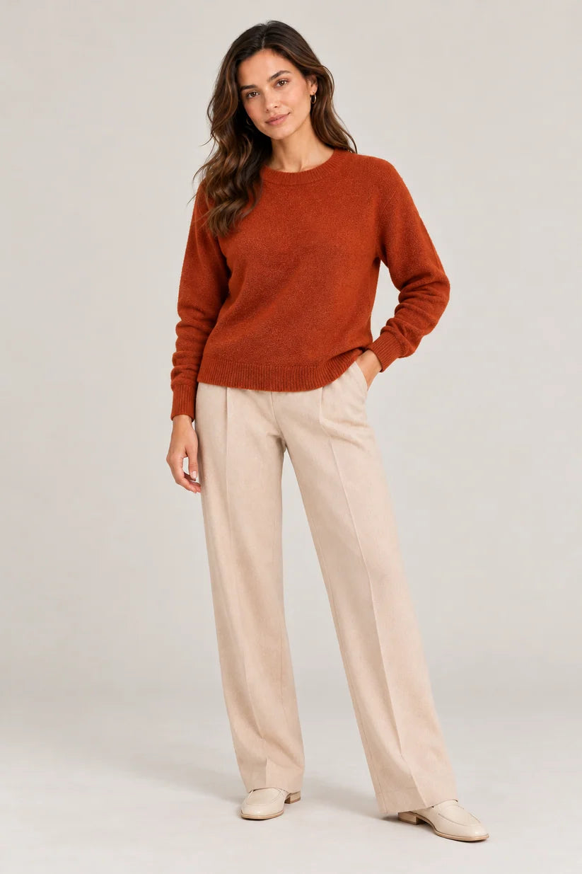 Terracotta Baby Alpaca Jumper