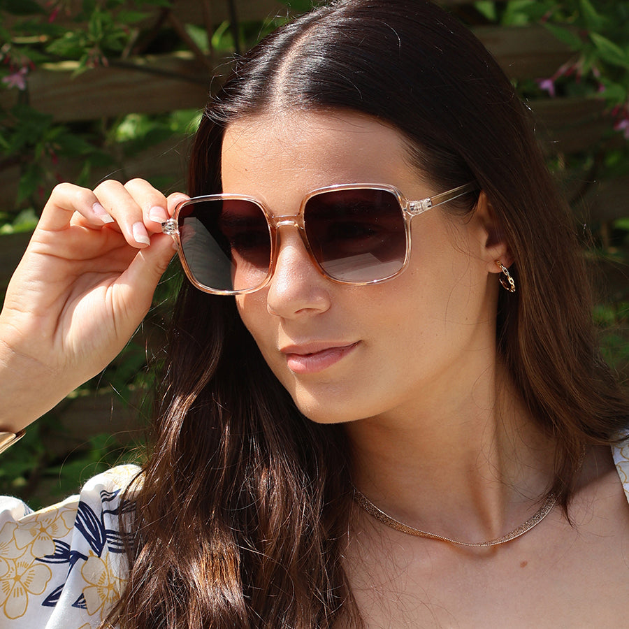 Nude Slim Frame Sunglasses