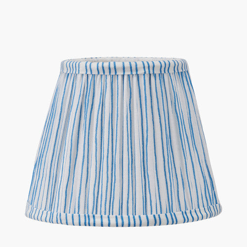Thiago, Cinnamon Striped Pleated Lampshade - 16cm