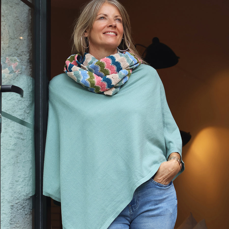 Sea Foam Poncho