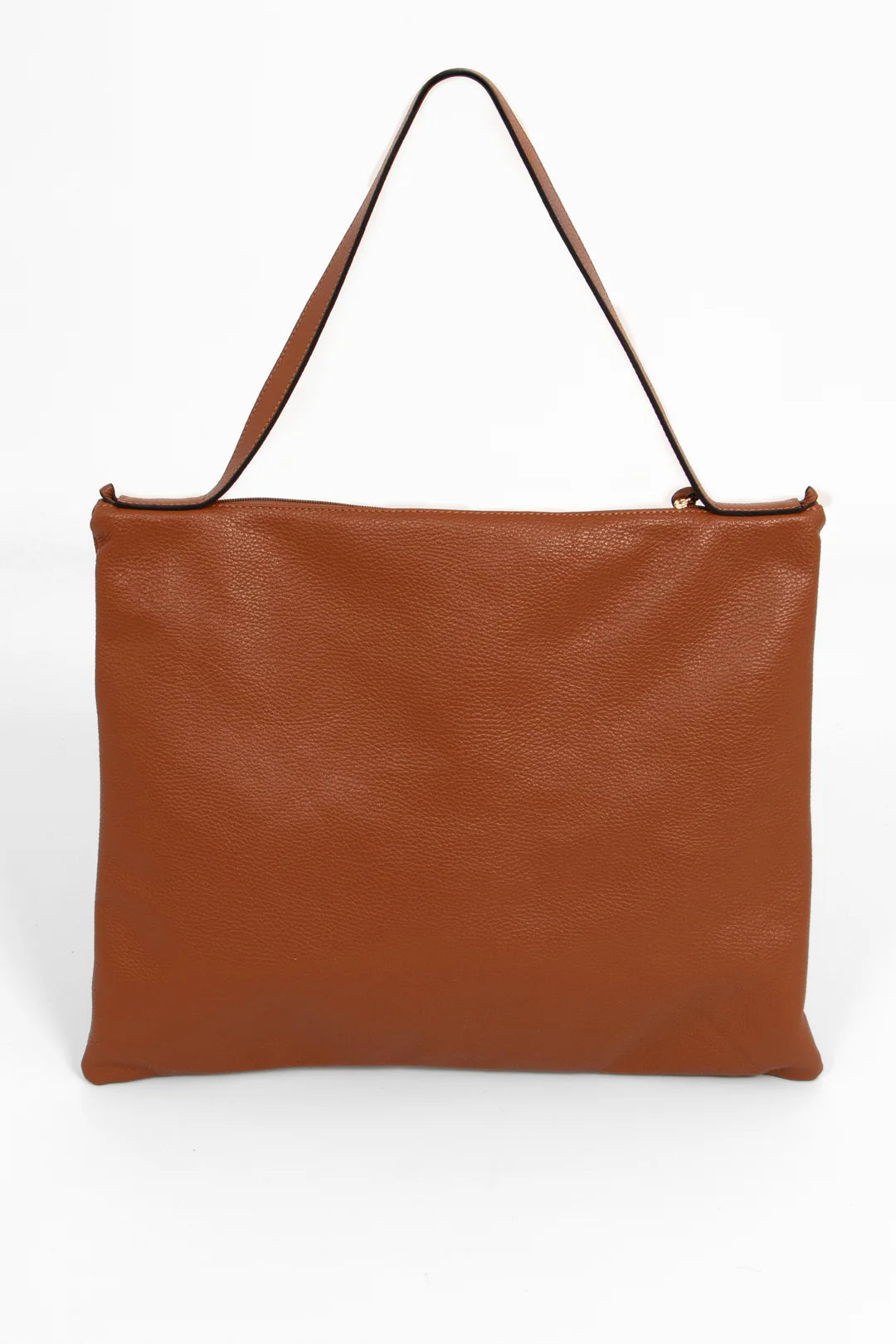 Dulce Italian Leather Tote Bag - Tan