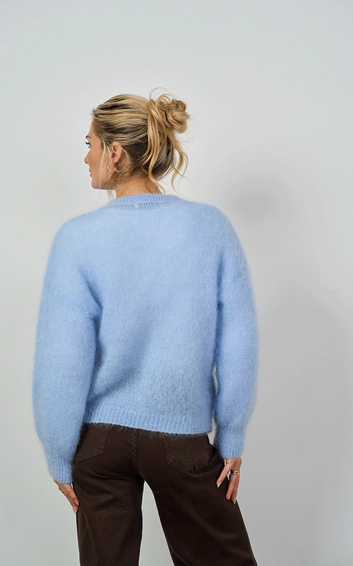 Nairn Mohair Blend Tank, Pale Blue