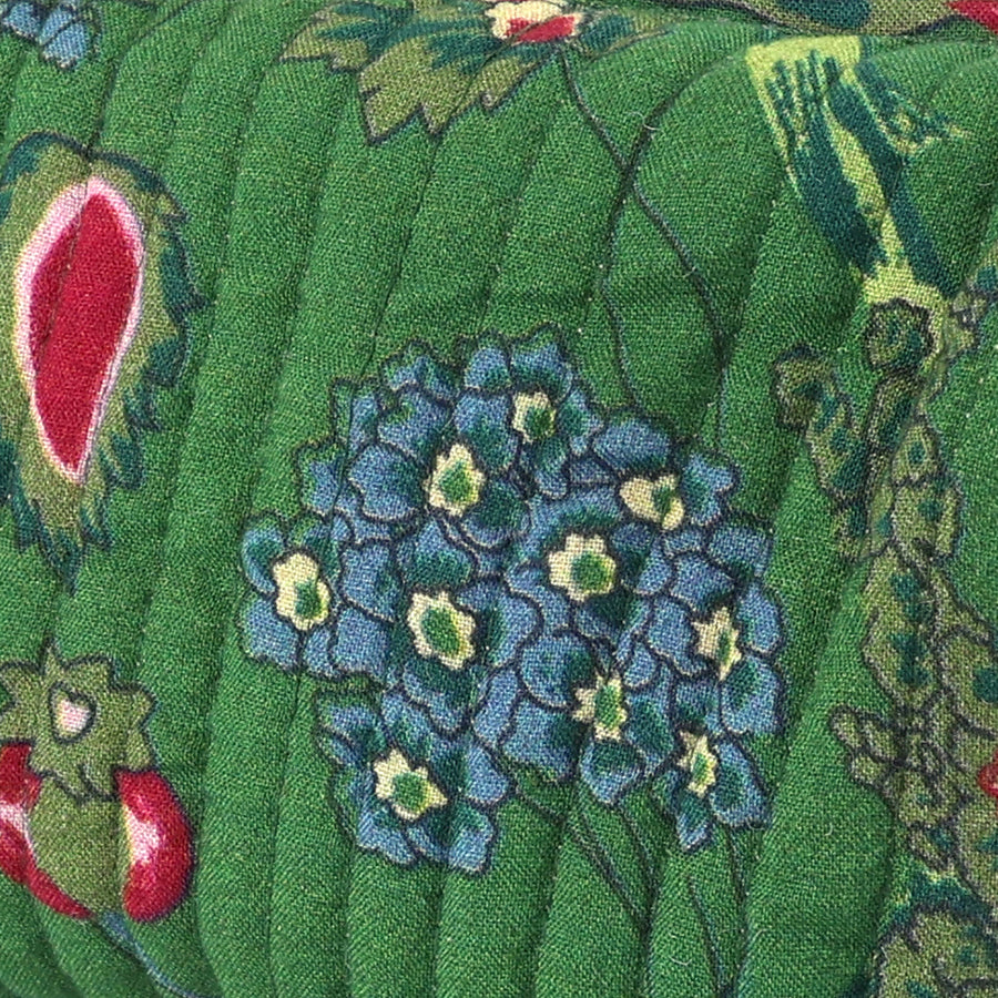 Lara, Green Floral Small Make-up Bag