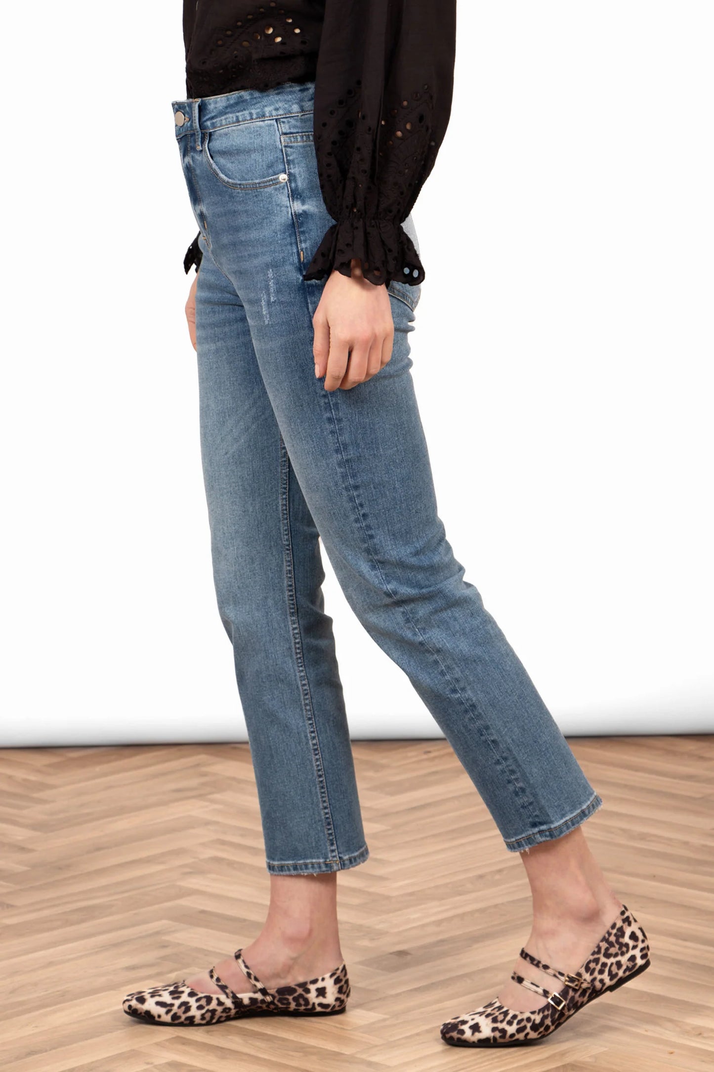 Slim Leg, Straight Cut Jeans