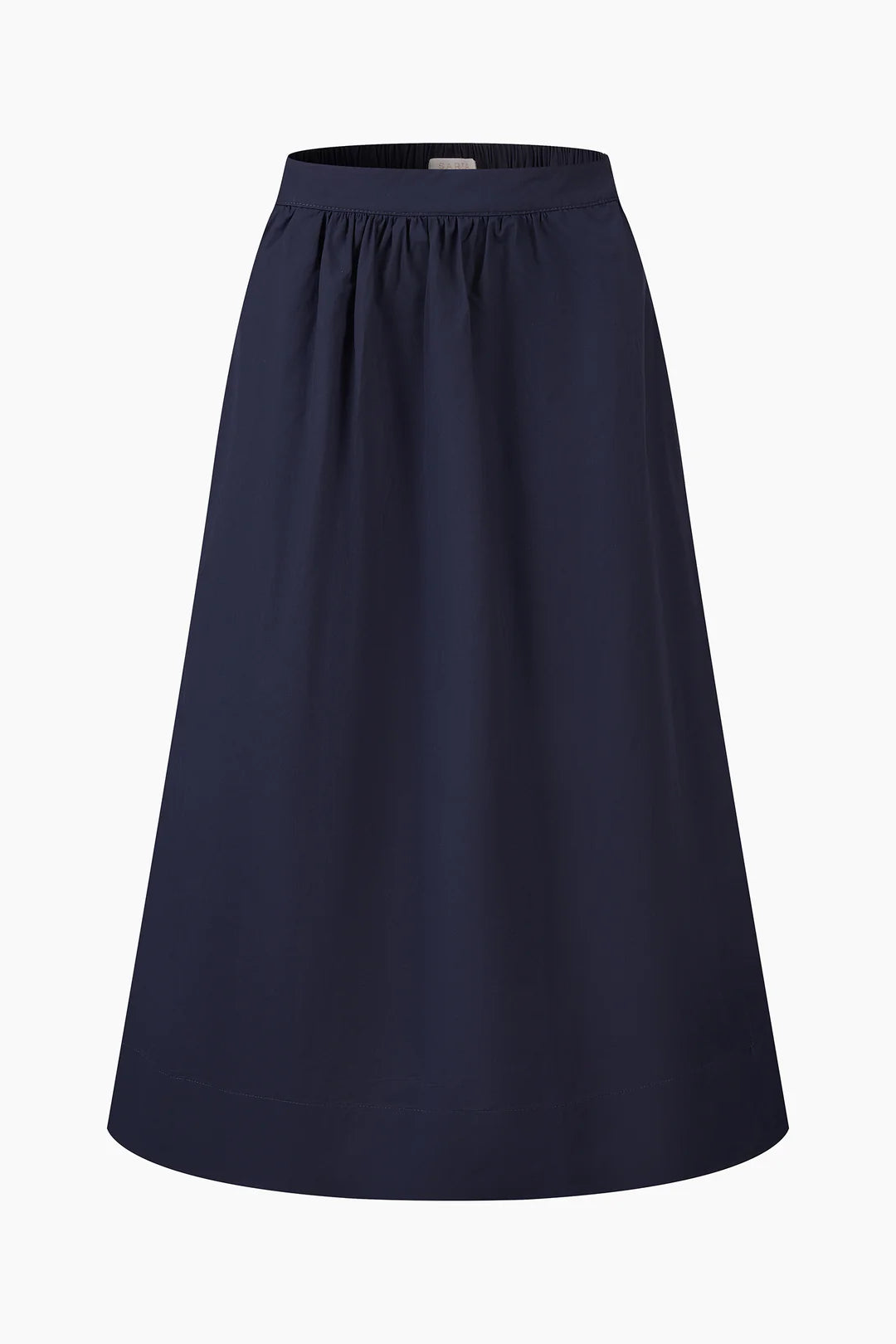 Cotton Midaxi Skirt - Navy Blue