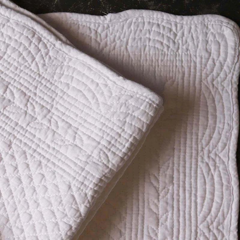 Natural Quilted Placemat - White