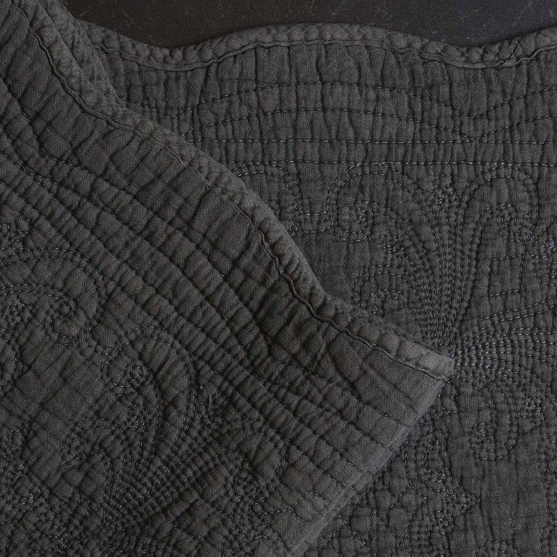 Natural Quilted Placemat - Grey