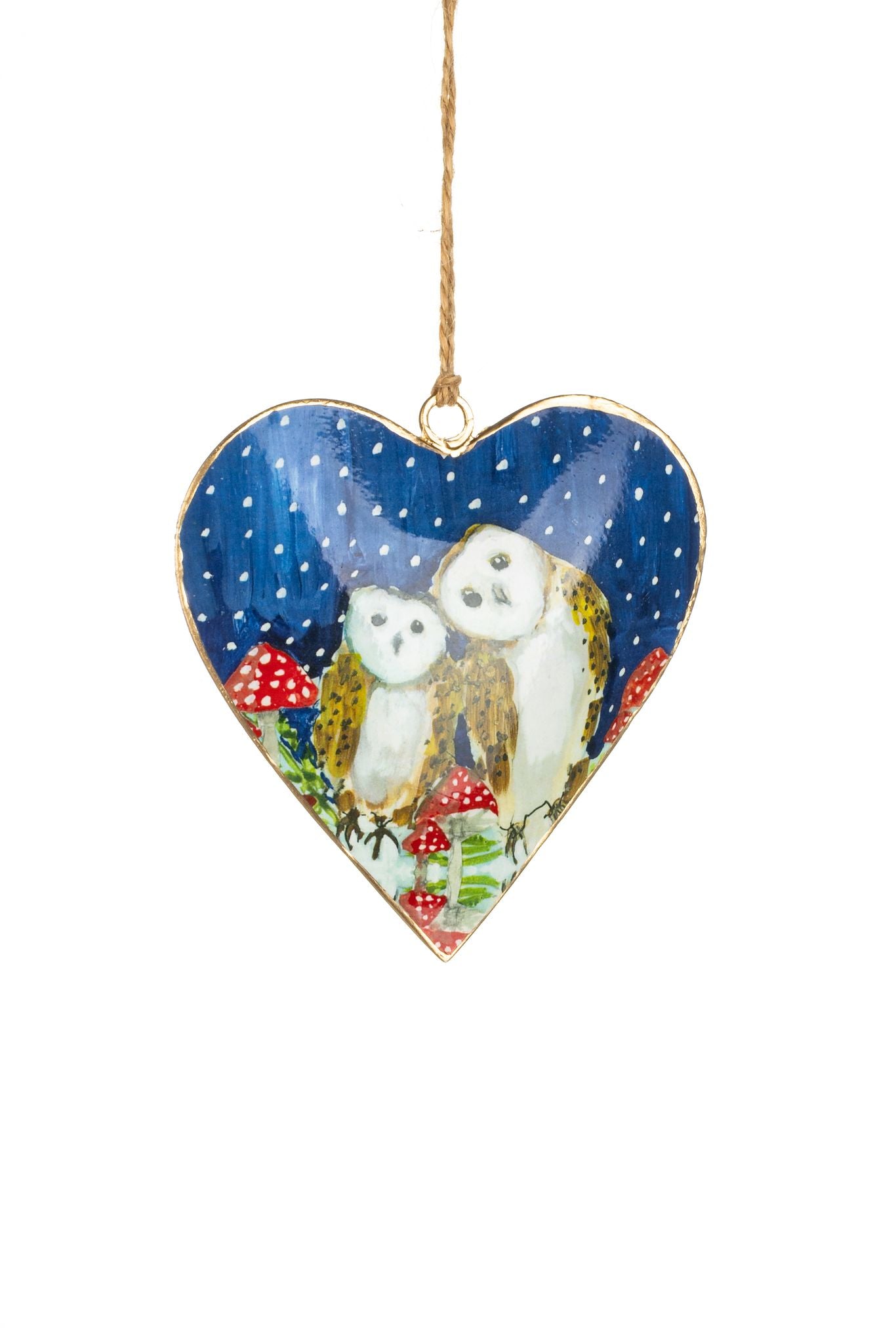 Christmas Heart - Winter Owls