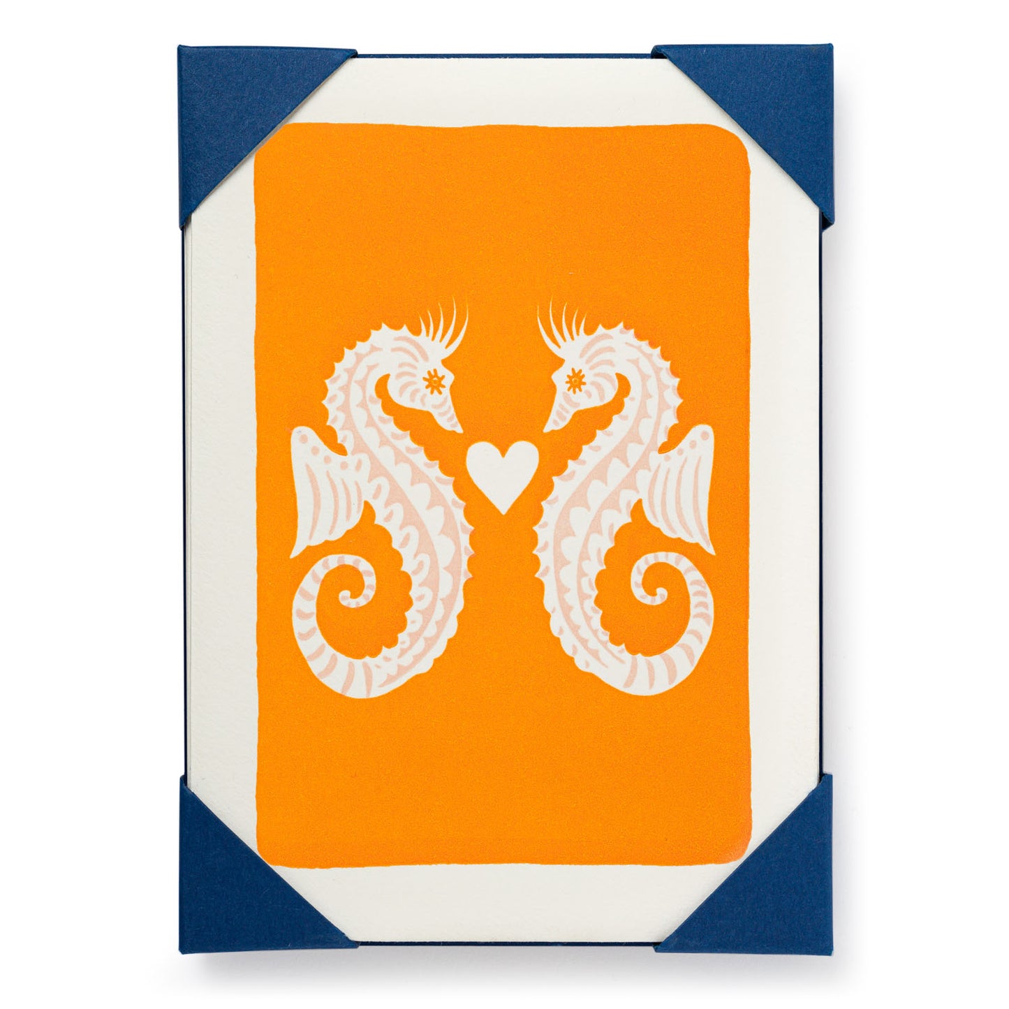 Pack 5 Note Cards & Envelopes - Seahorses