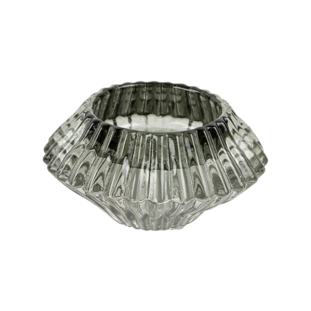 Duo Glass Candleholder - Green