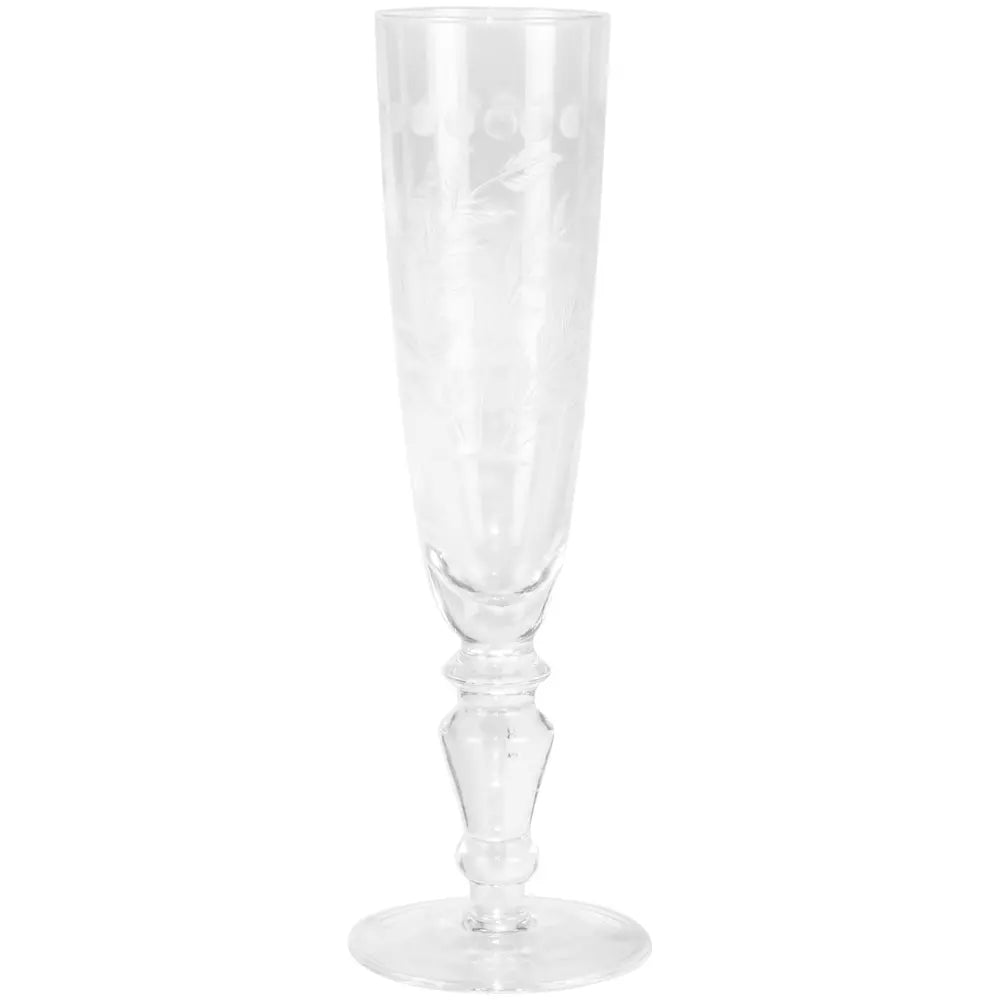 Champagne Flute - Etched Clear