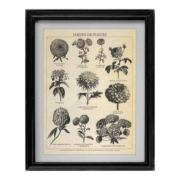 Jardin Des Fleurs - Framed Vintage Print