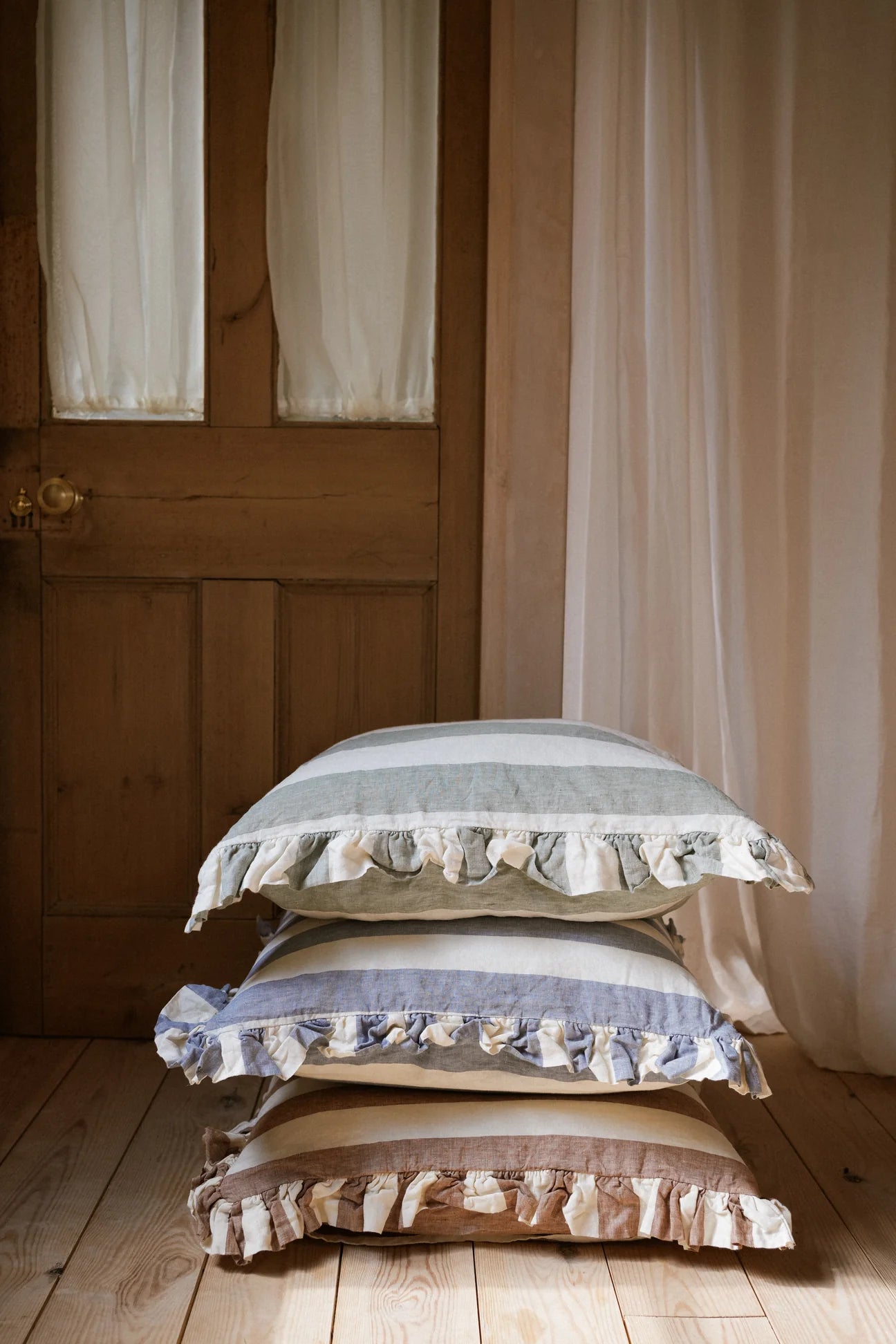 Denim, Brighton Pavilion Washed Linen Cushion
