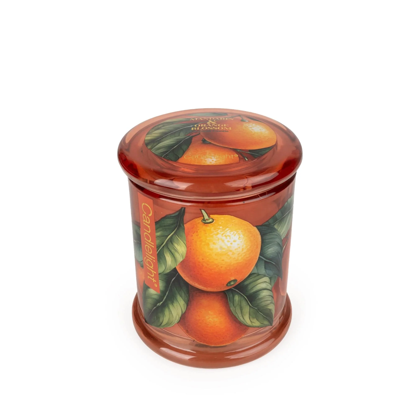 Large Glass Lidded Jar Candle - Mandarin & Orange Blossom