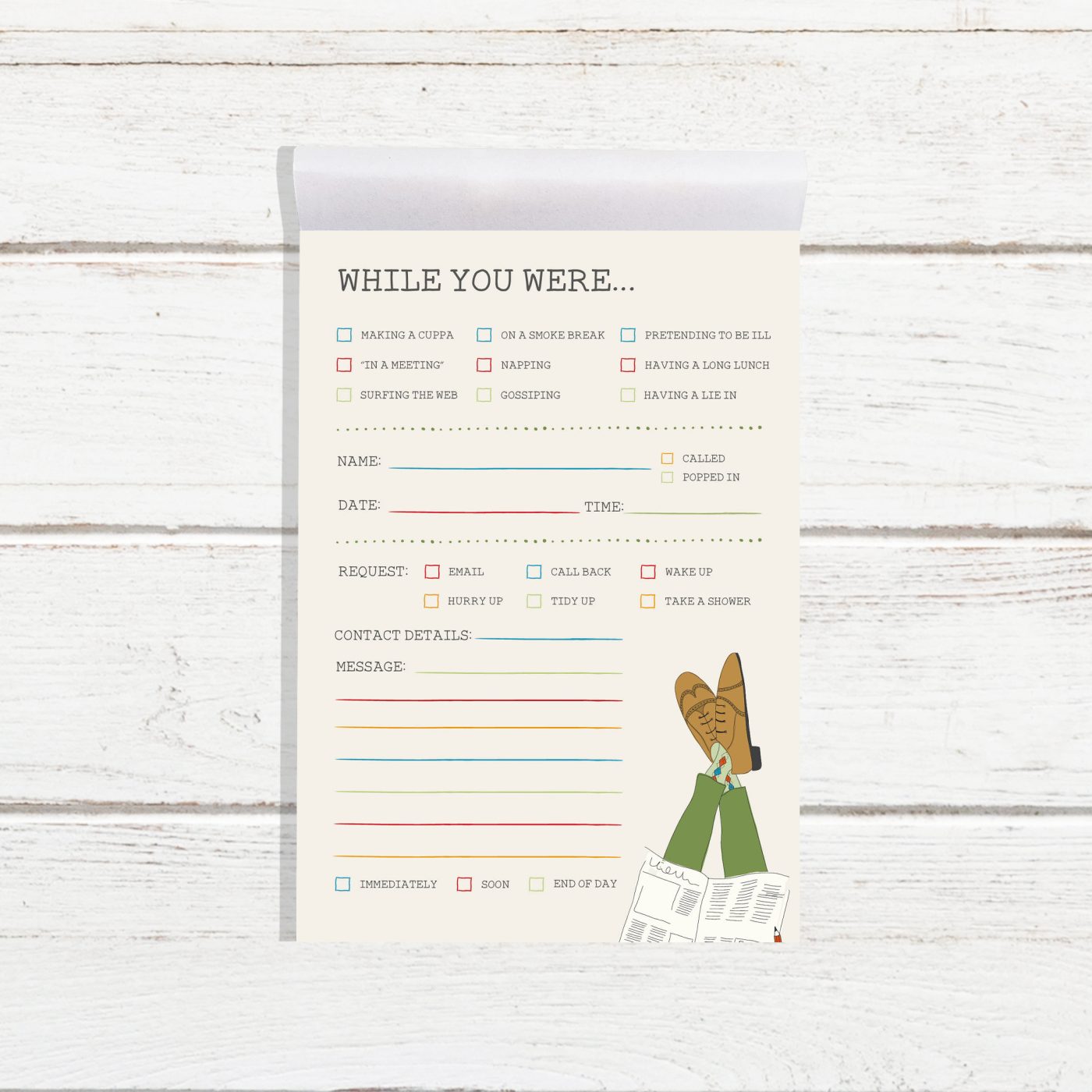 While you were... Jotter Pad