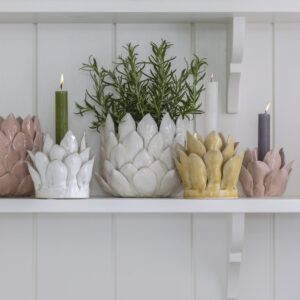 Candle Holder Petals - White Medium