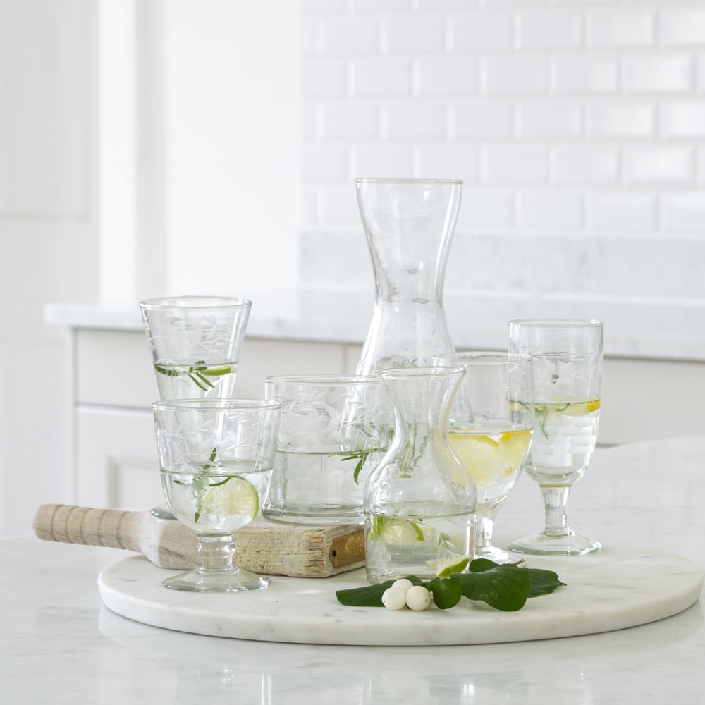 Small Wine Glass, Rambling Vine Etched