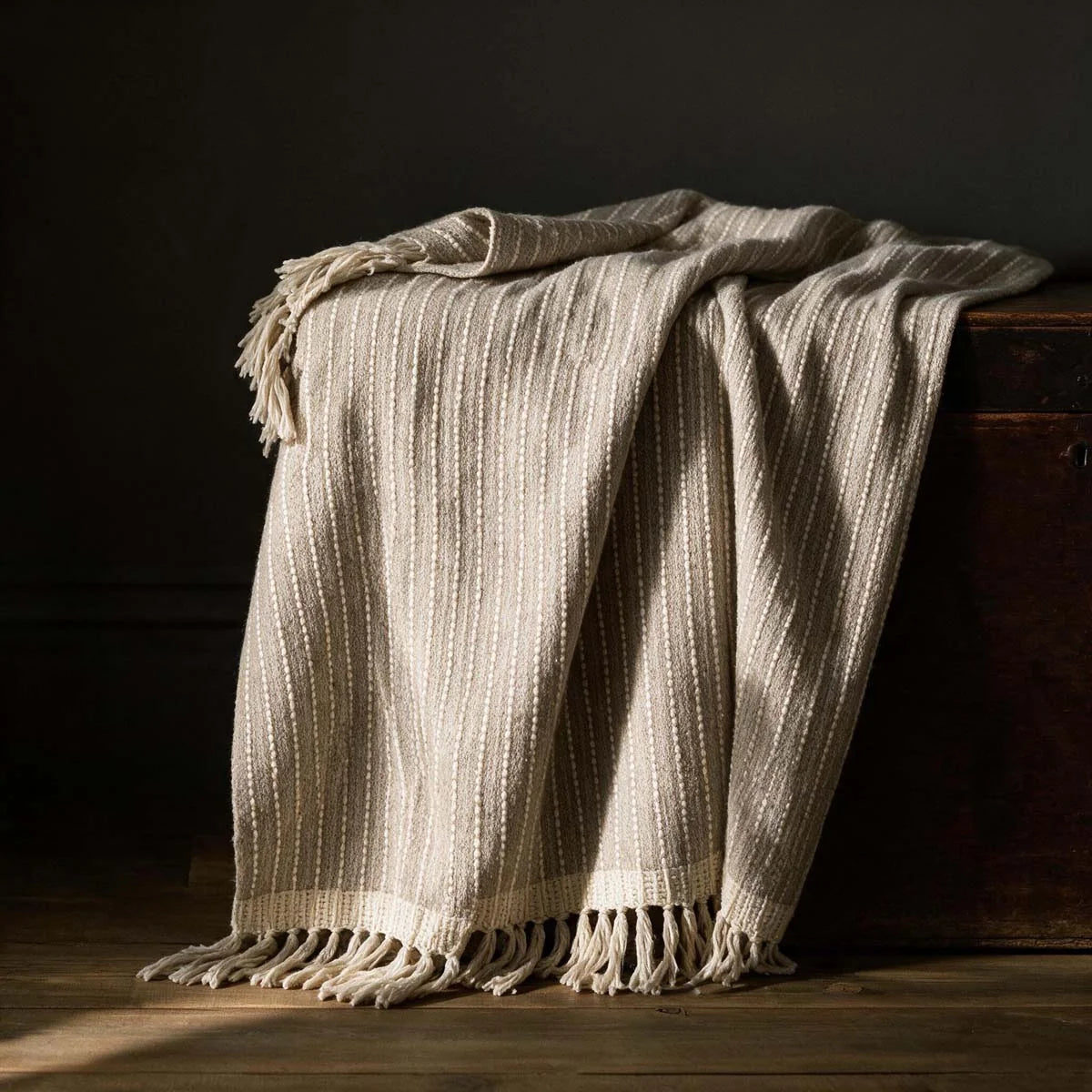 Natural Chunky, 100% Wool Throw