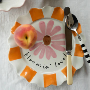 Bloomin Lovely Pink Flower Plate