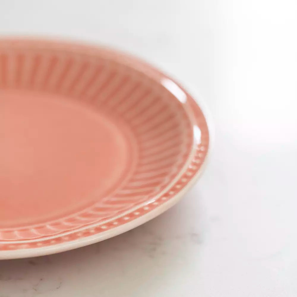Pembroke Stoneware Side Plate - Coral Pink