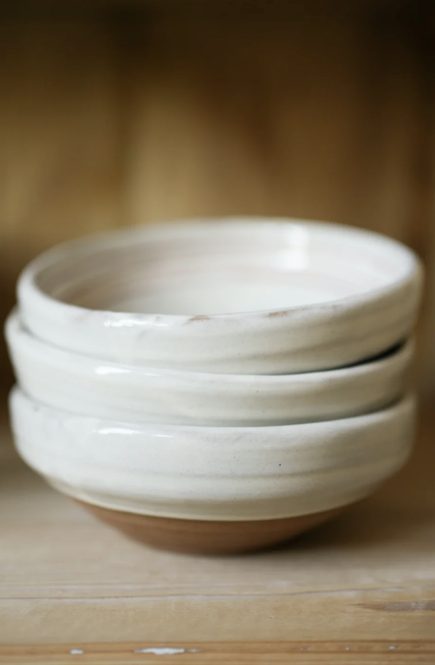 Hand Painted Botanic Snack Bowl - Brick