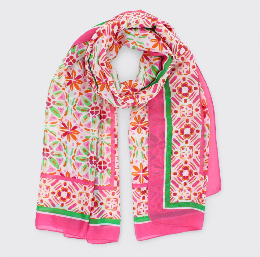 Catherine Cerise Long Scarf