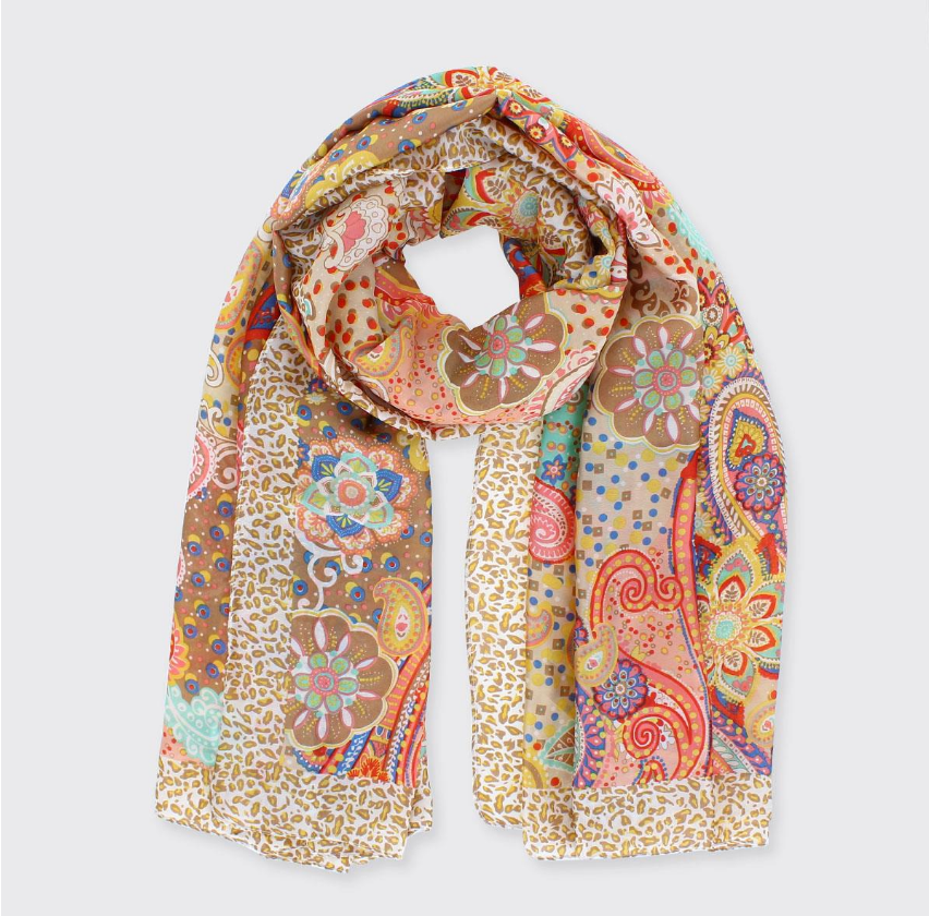 Kaleidoscope Naturals Long Scarf