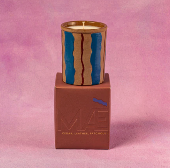 Good Candle, Cedar, Leather & Patchouli (Red/Blue Wave