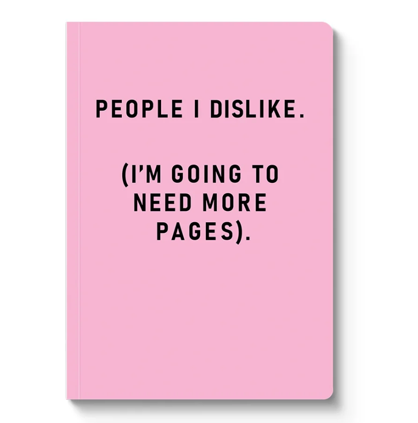 People I Dislike, Paperback Notebook (A5)