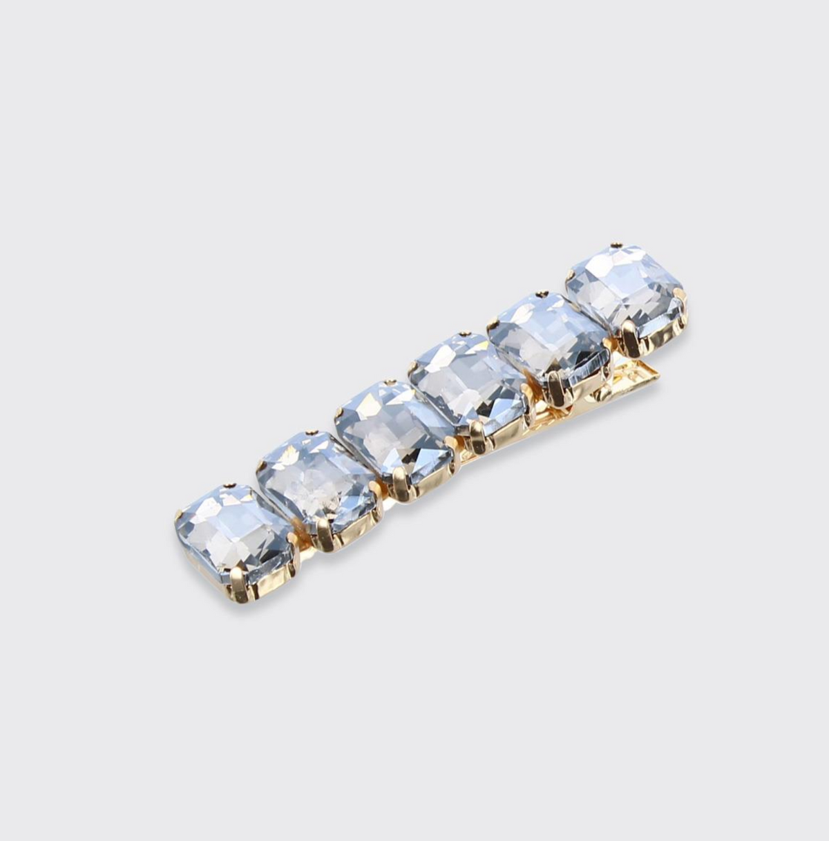 Smoky Grey Diamante Hair Clip