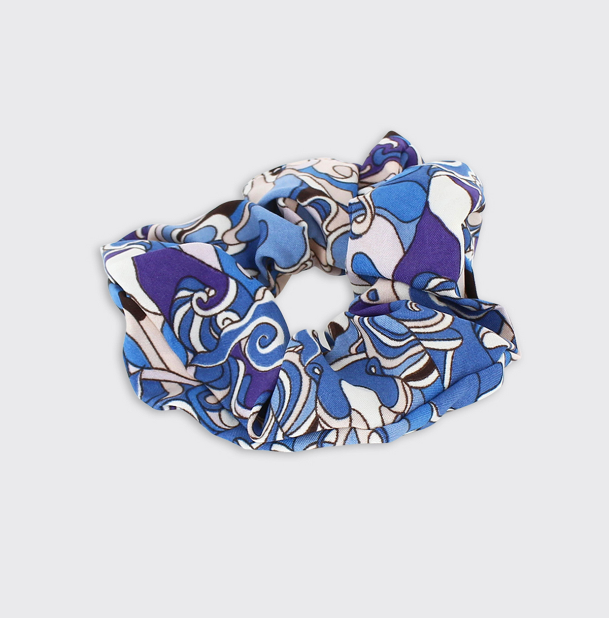 Blue Joni Scrunchie