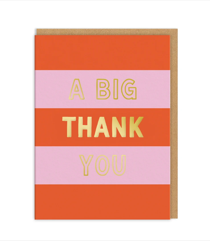 A Big Thank You, Cards (Pack of 6)