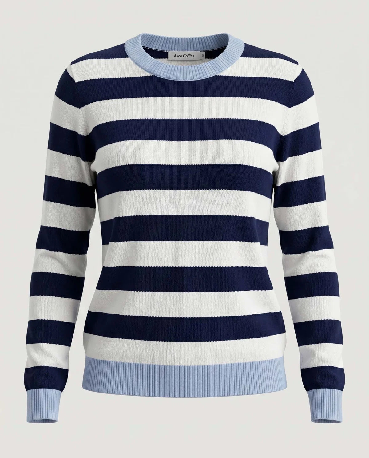 Etta Pullover, Navy/Sky