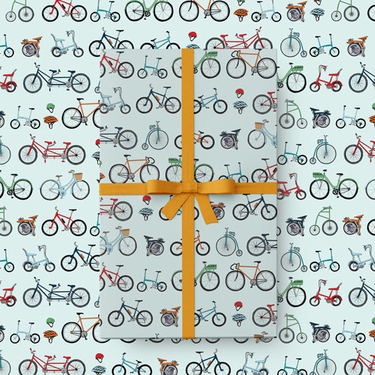 Gift Wrap - Cycling