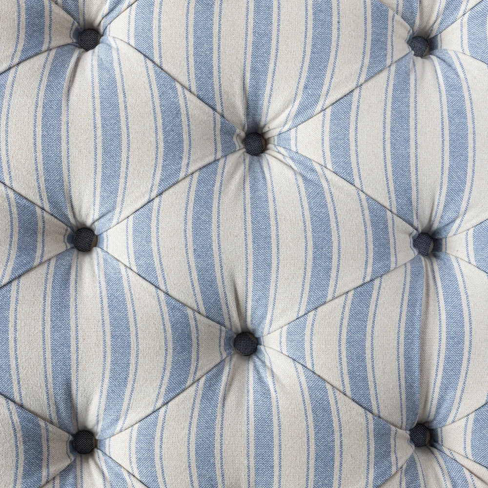 Ottoman Ticking Stripe Blue