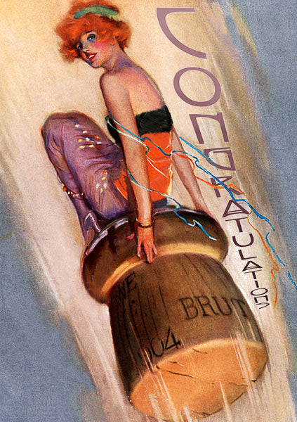 Champagne - Greeting Card