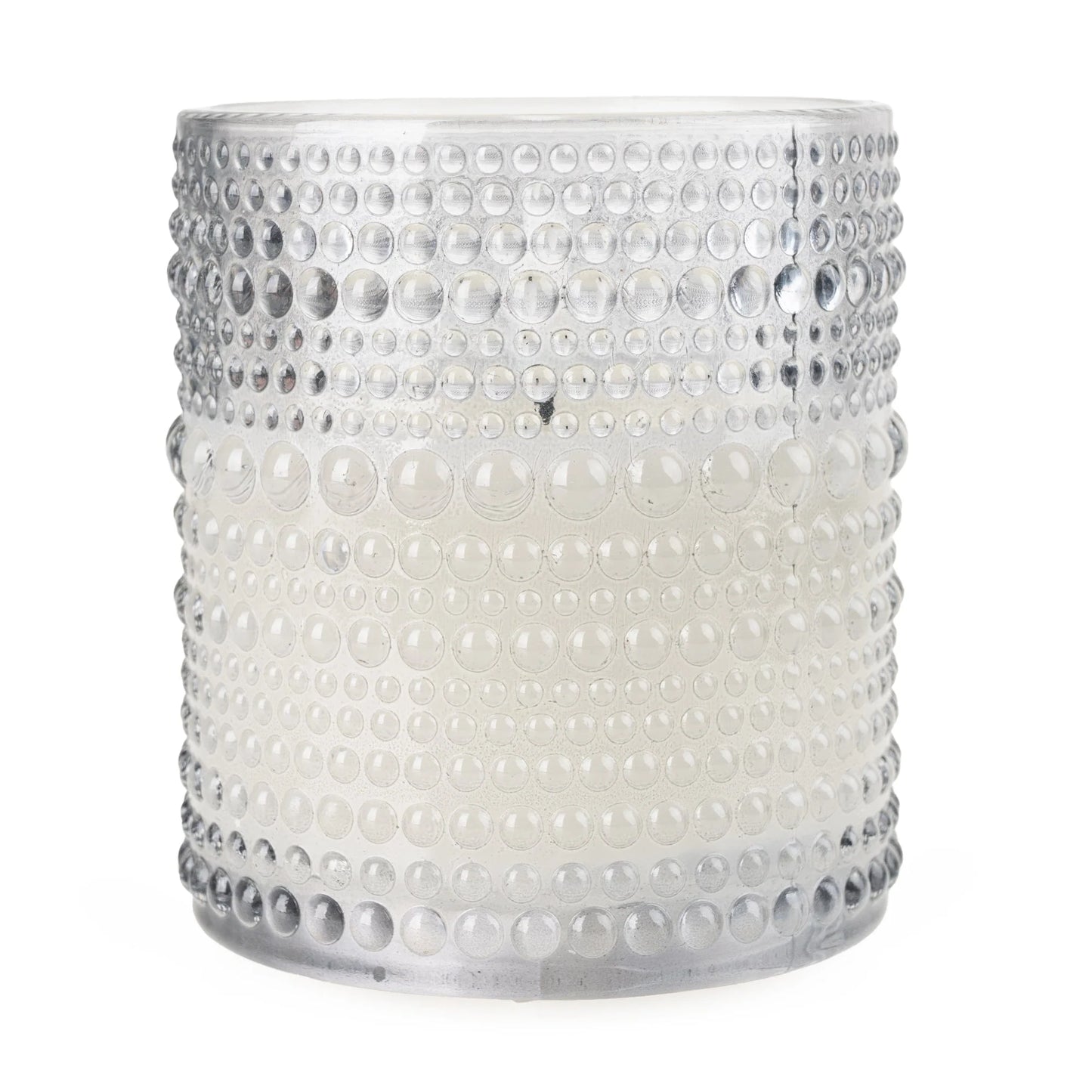 LED Embossed Glass Candle - Smoke