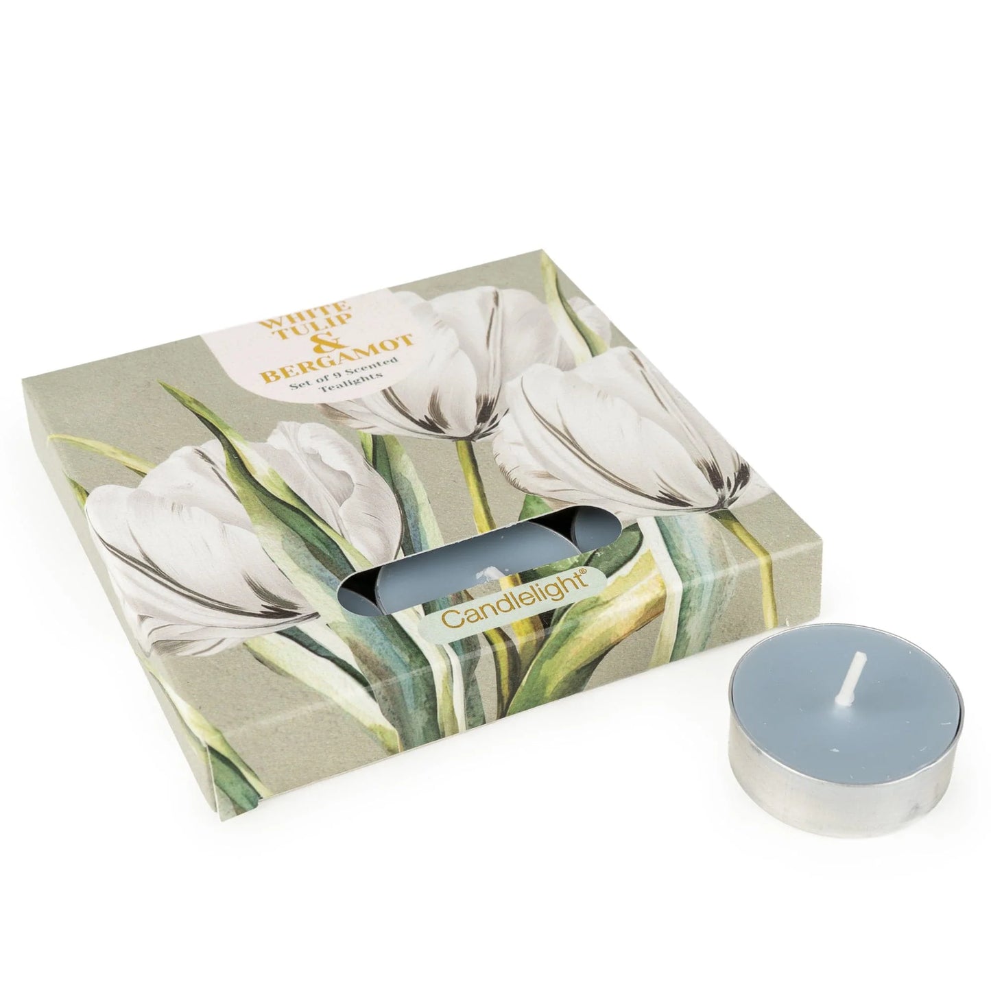 White Tulip & Bergamot Tea Lights