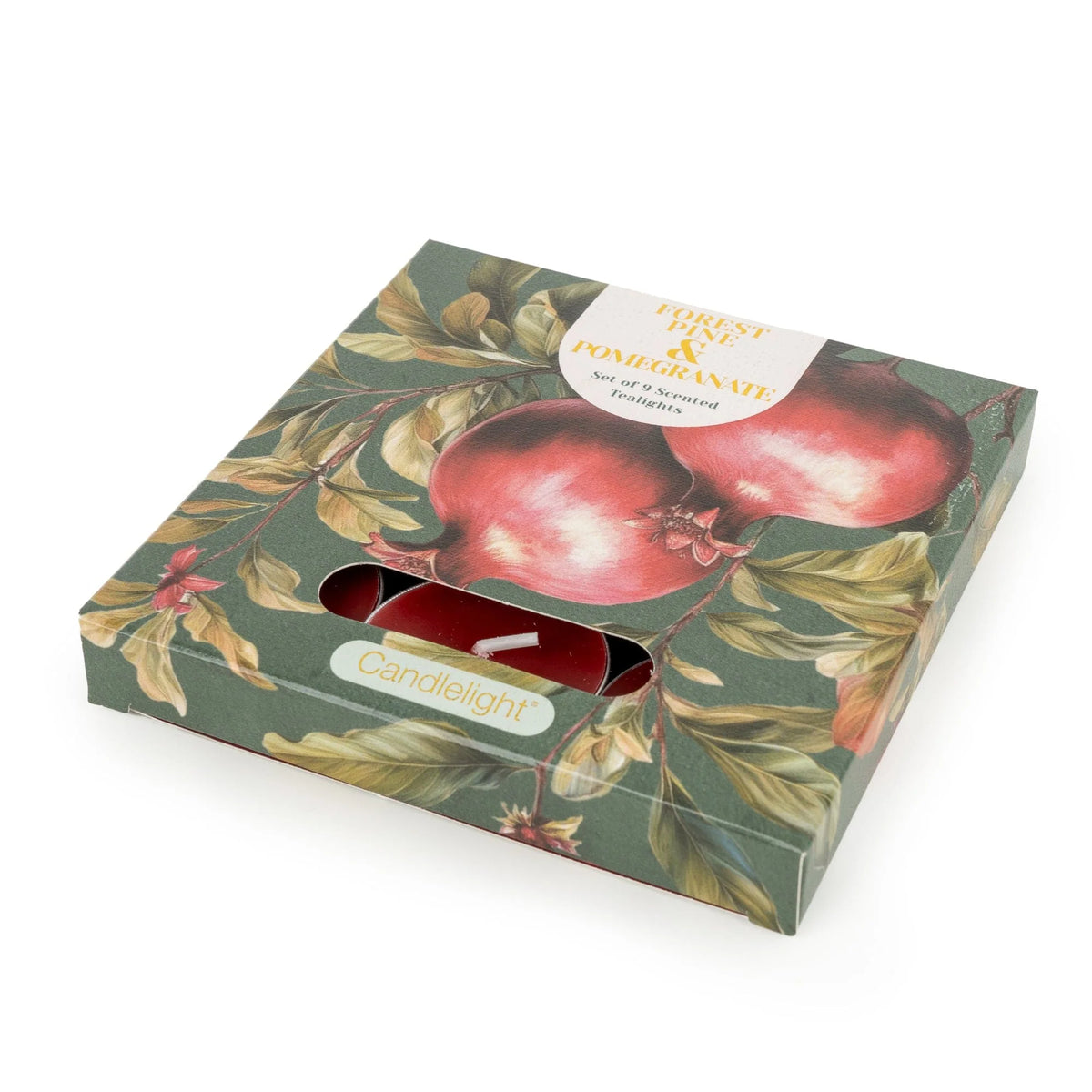 Forest Pine & Pomegranate Tealights