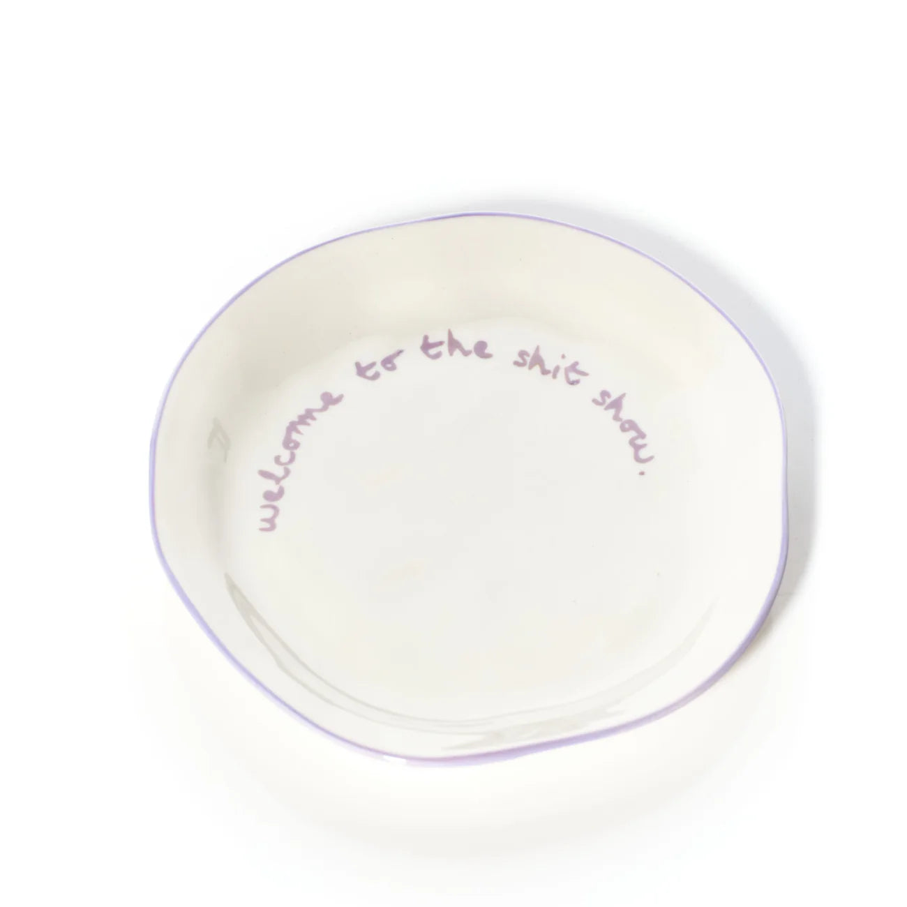 Slogan Plate, Welcome to the Shit Show (Lilac)