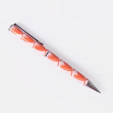 Orange Heart Boxed Pen