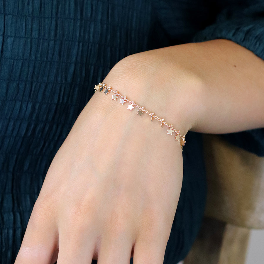 4192 - Golden Multi Star Bracelet