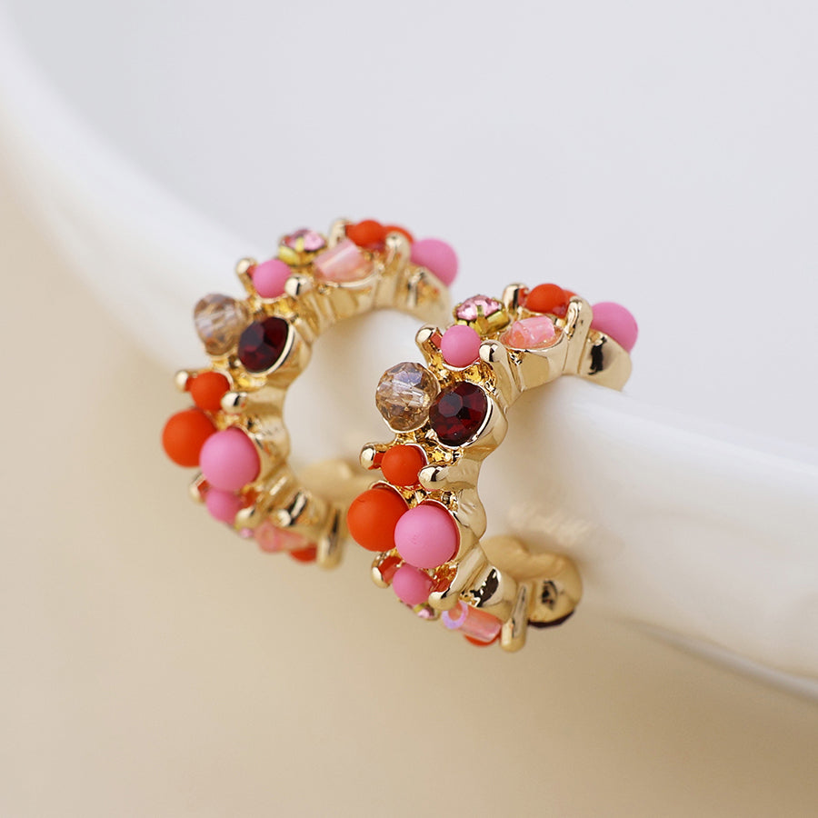 (002) Clara, Multi Cluster Earrings