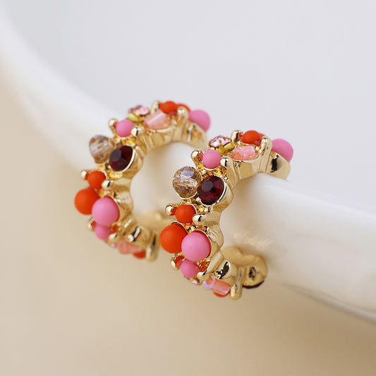 (002) Clara, Multi Cluster Earrings