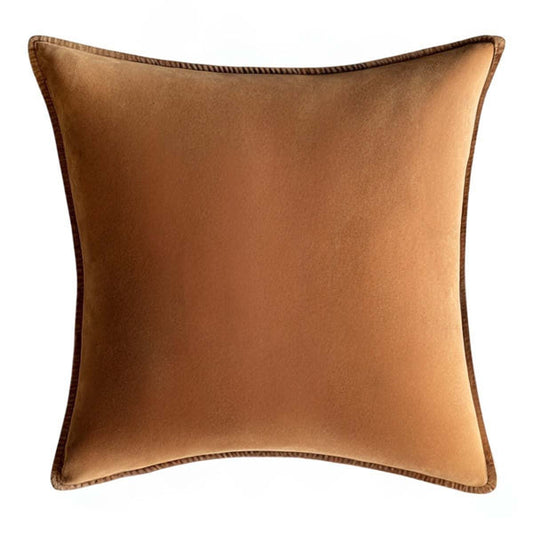 Tobacco, Stonewashed Velvet Cushion