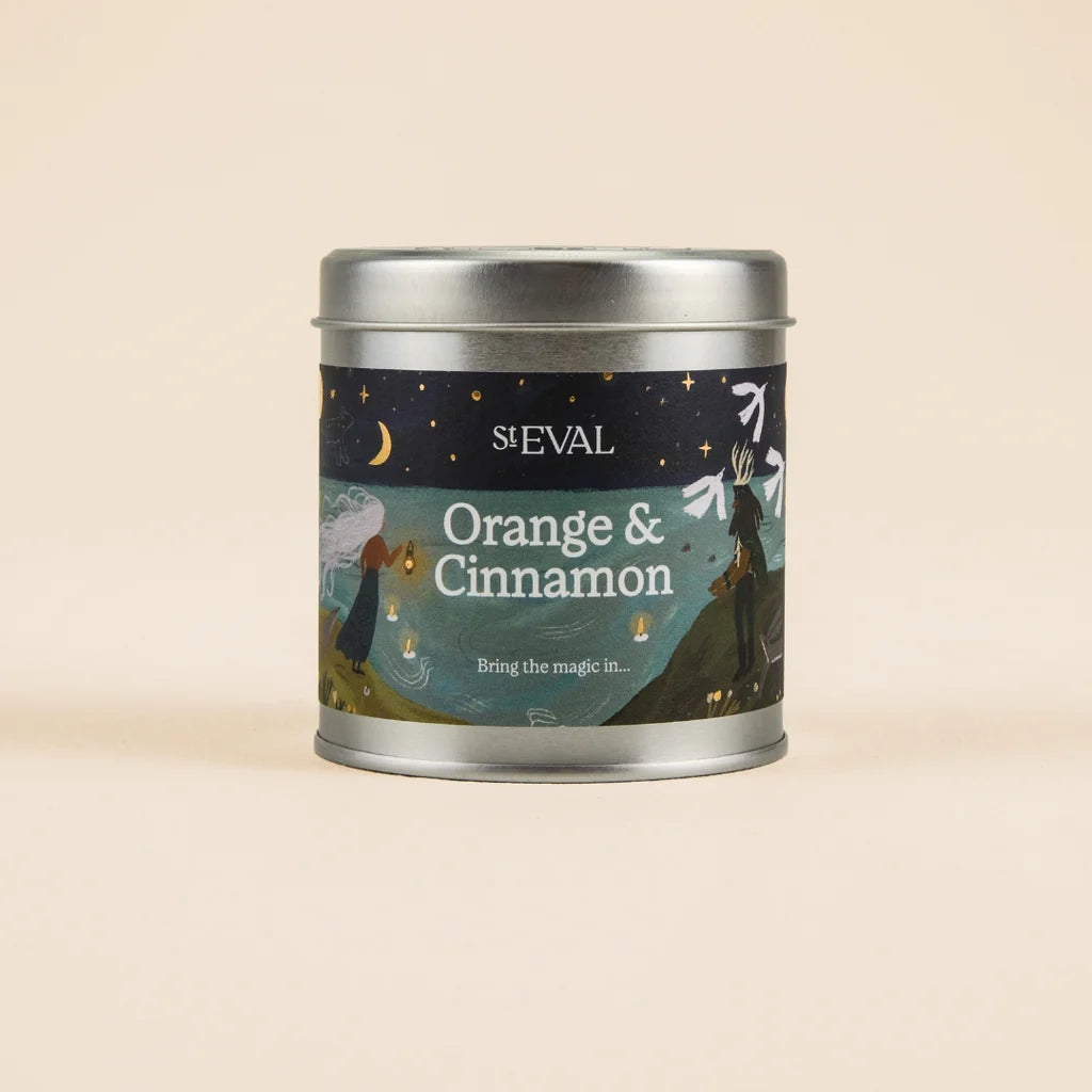 St Eval Scented Tin Candle - Orange & Cinnamon