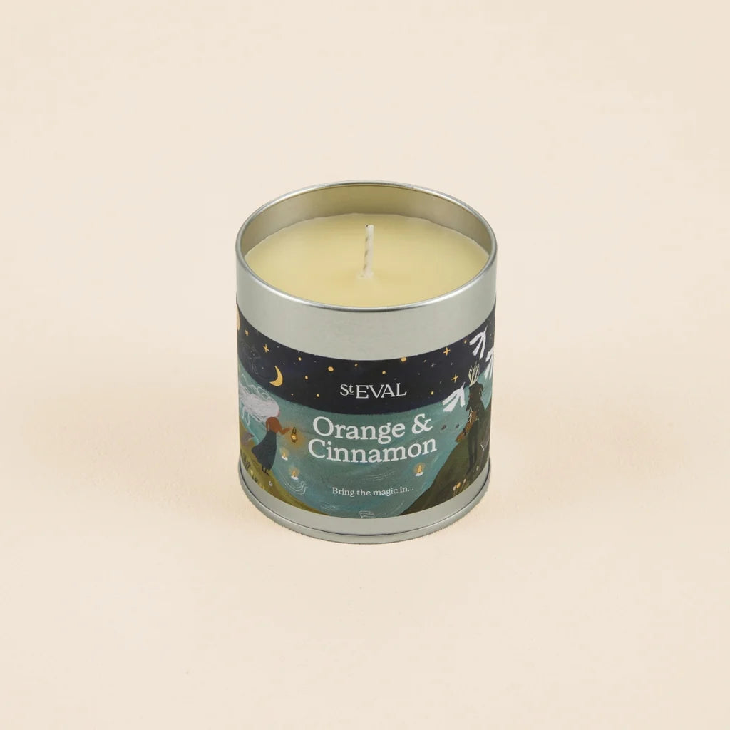 St Eval Scented Tin Candle - Orange & Cinnamon
