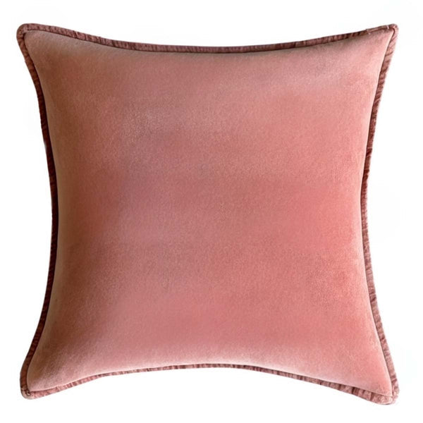 Soft Rust, Stonewashed Velvet Cushion
